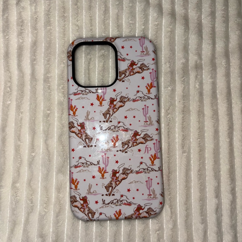 Cowboy Pattern Phone Case - Multicolor